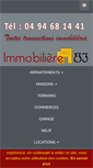 Mobile Screenshot of immobiliere-83.com